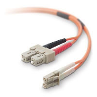 Belkin Fiber Optic Cable; Multimode LC/SC Duplex MMF, 62.5/125 (F2F202L7-30M) Belkin Fiber Optic Cable; Multimode LC/SC Duplex MMF, 62.5/125 (F2F202L7-30M)
